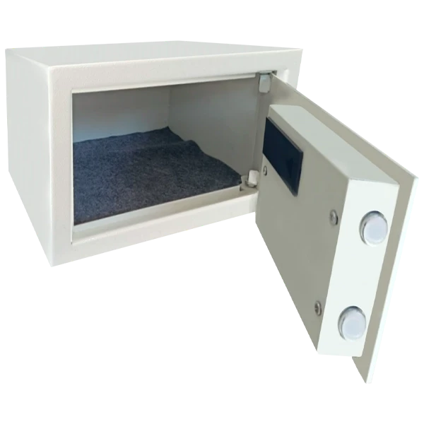Cofre Digital TCL 200 EB, aberto, mostrando o interior