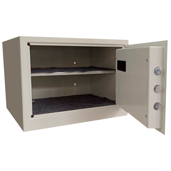 Cofre Digital TCL 350 EB-FF, aberto, mostrando o interior